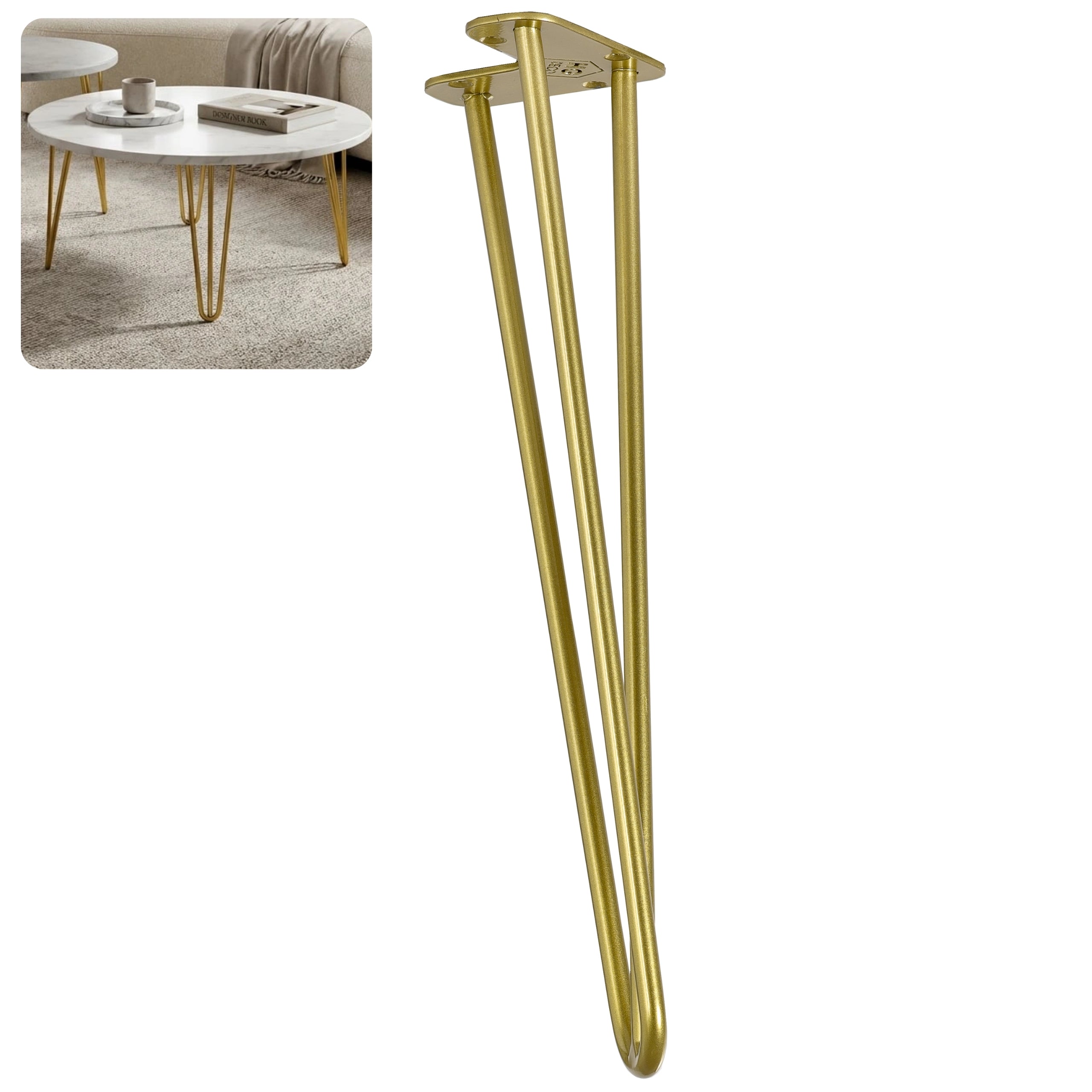 Noga do stolika kawowego TL40 złoty HGDECO