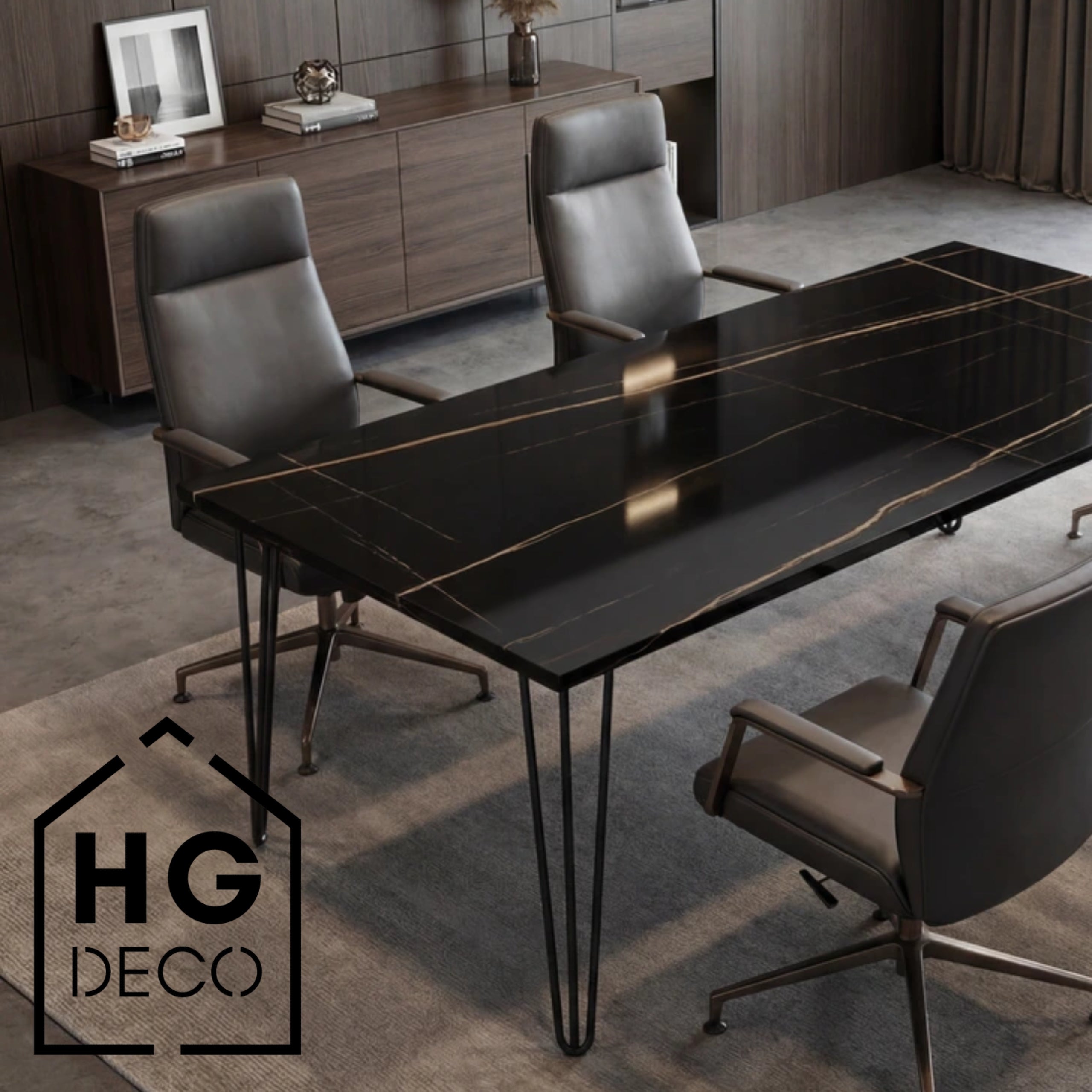 Noga meblowa do stołu biurka konsoli TL80 czarny HGDECO