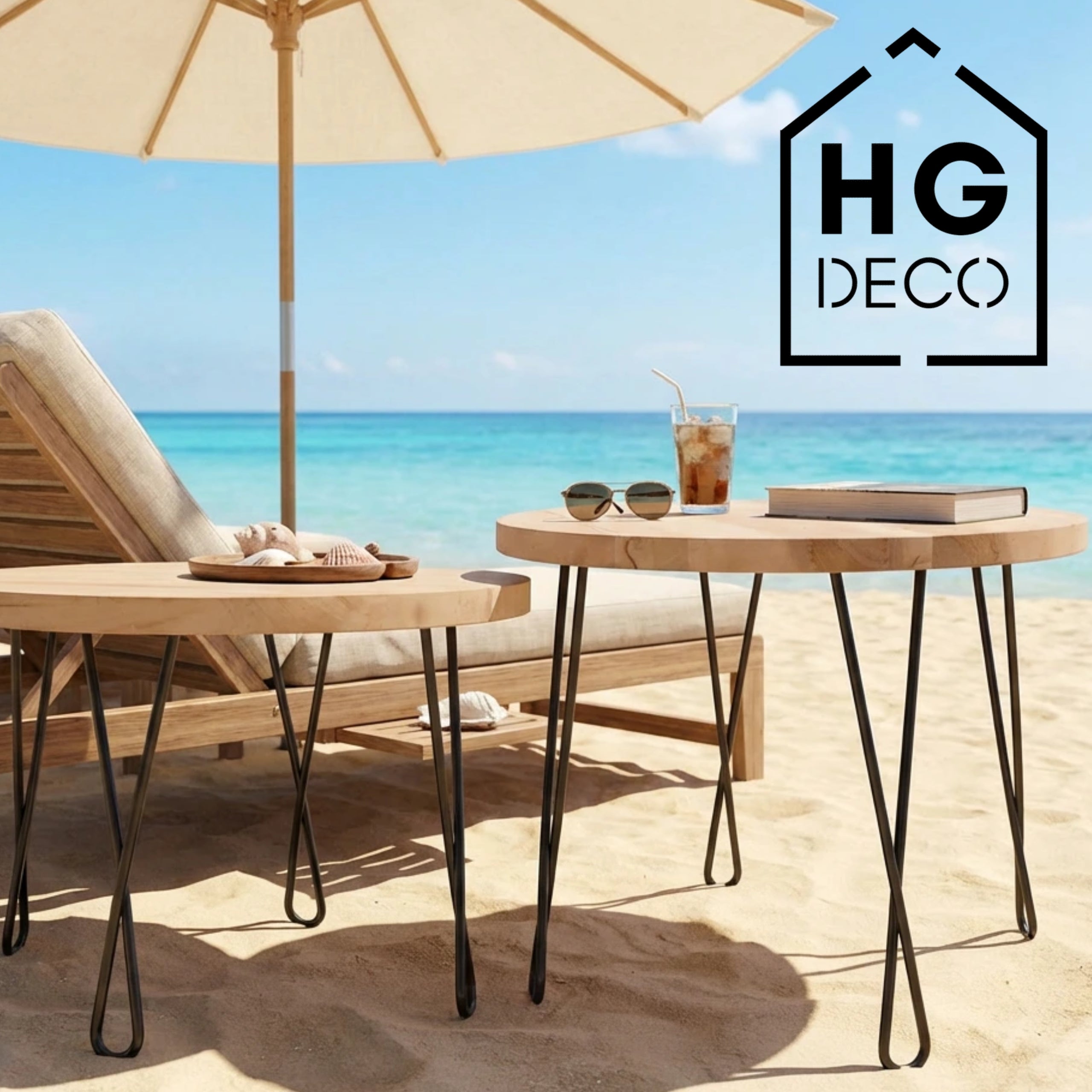 Noga do stolika kawowego ławy DX50 czarny HGDECO