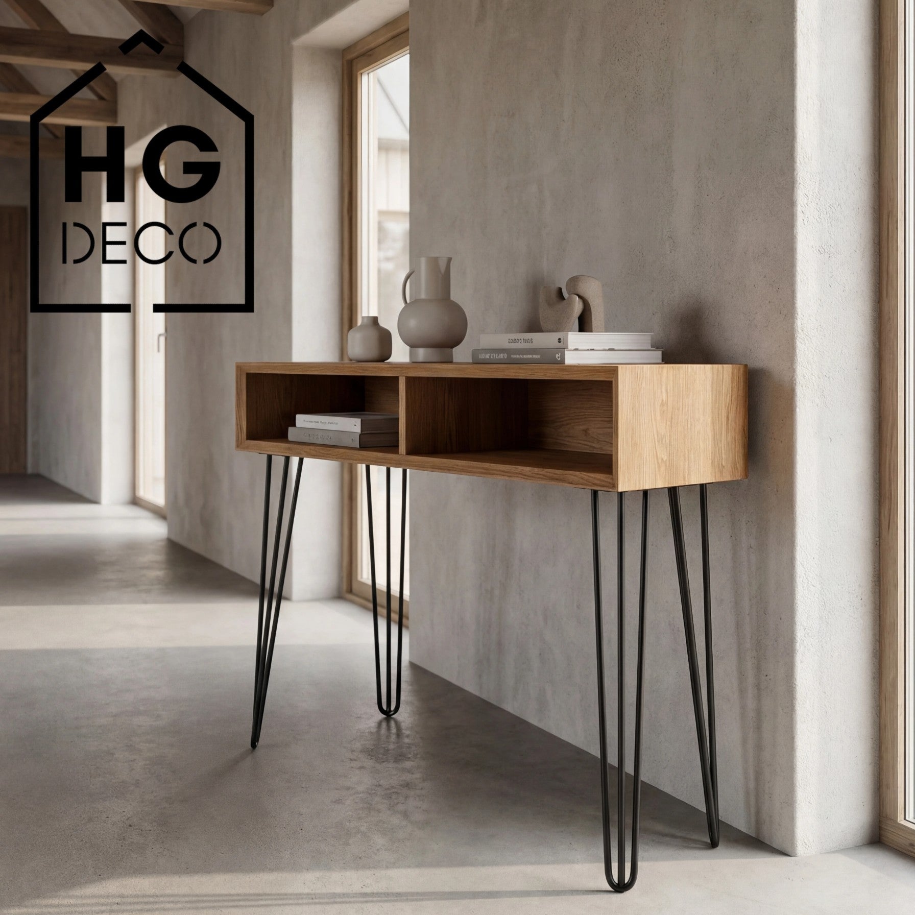 Noga meblowa do stołu biurka konsoli TL80 czarny HGDECO