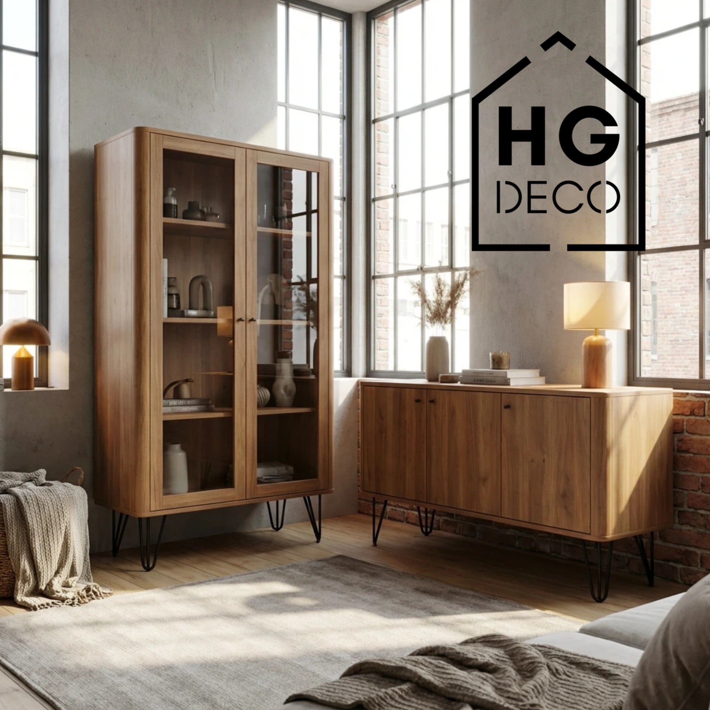 Noga meblowa do szafki pufy TL25 czarny HGDECO