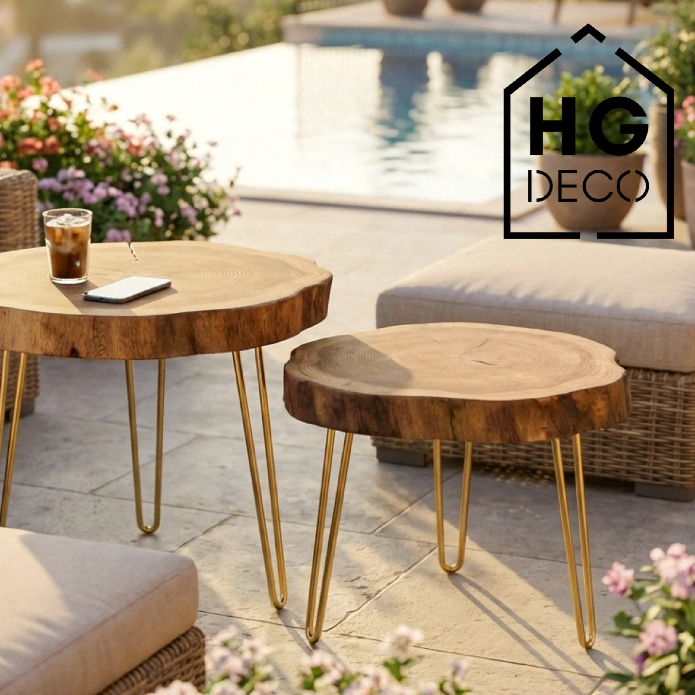 Noga do stolika kawowego DP40 złoty HGDECO