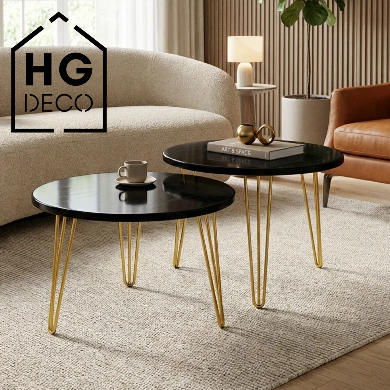 Noga do stolika kawowego TL40 złoty HGDECO