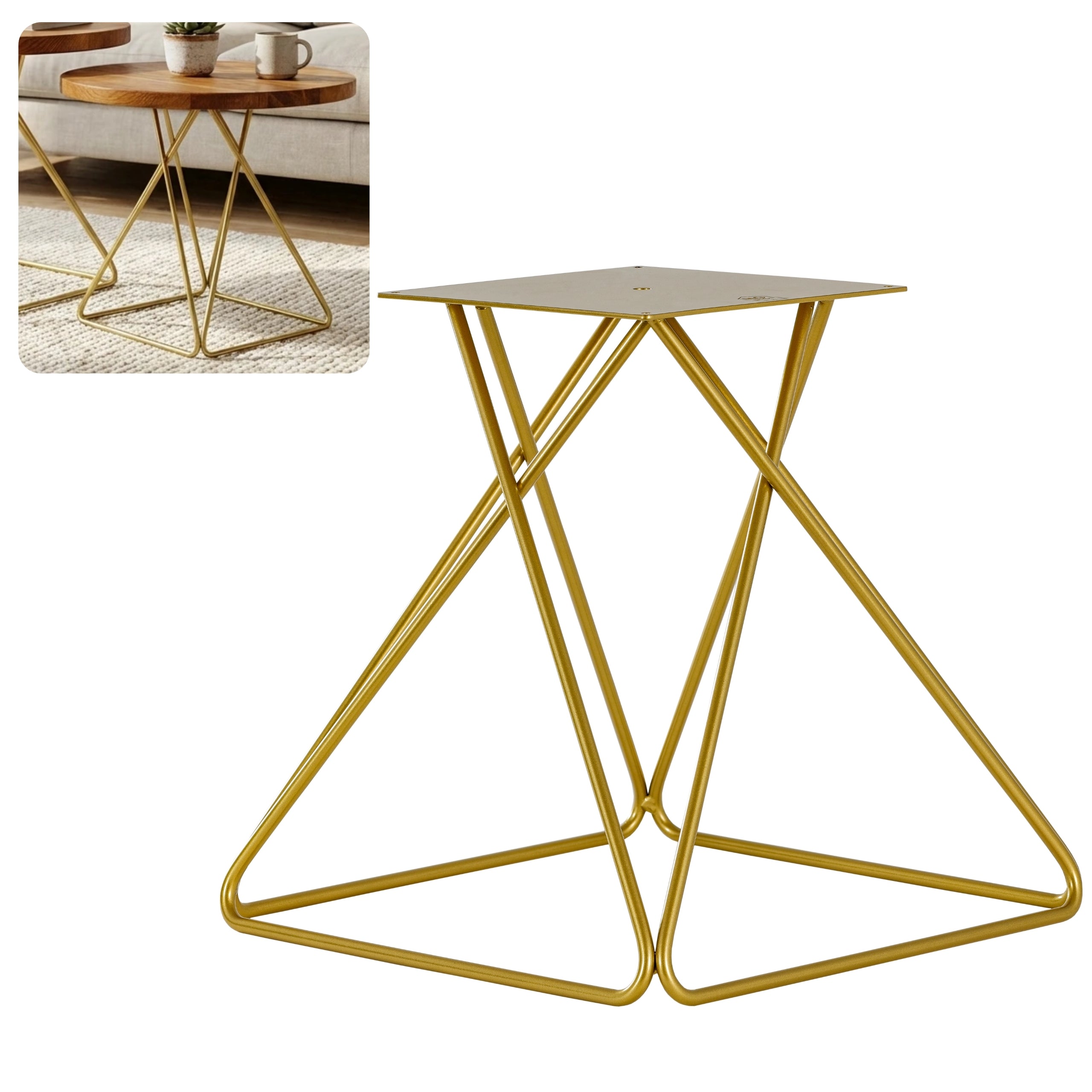 Stelaż do stolika kawowego DIAMOND 40 cm złoty HGDECO