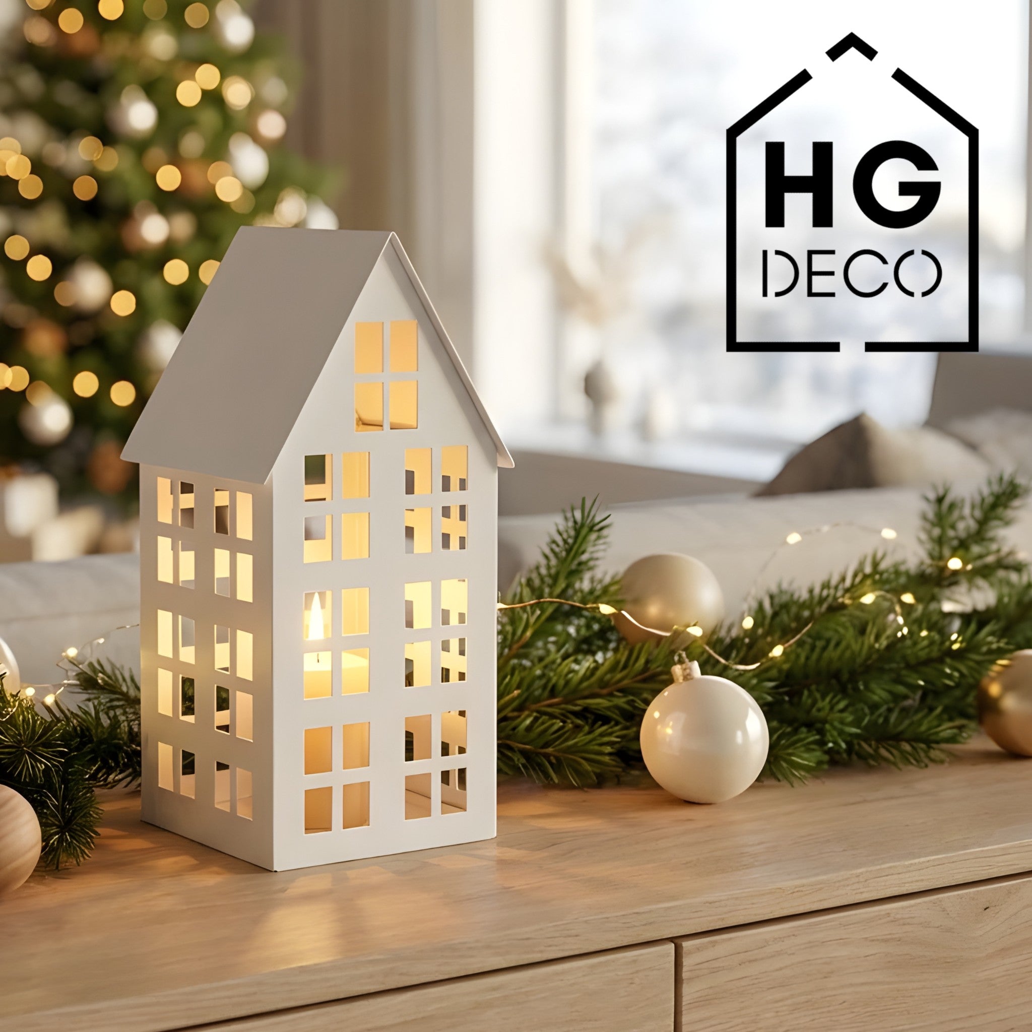 LUMI S House Lantern white HGDECO