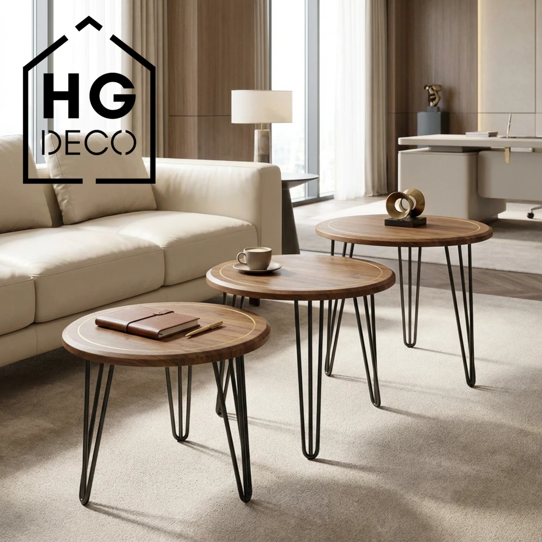 Noga do stolika kawowego ławy TL50 czarny HGDECO