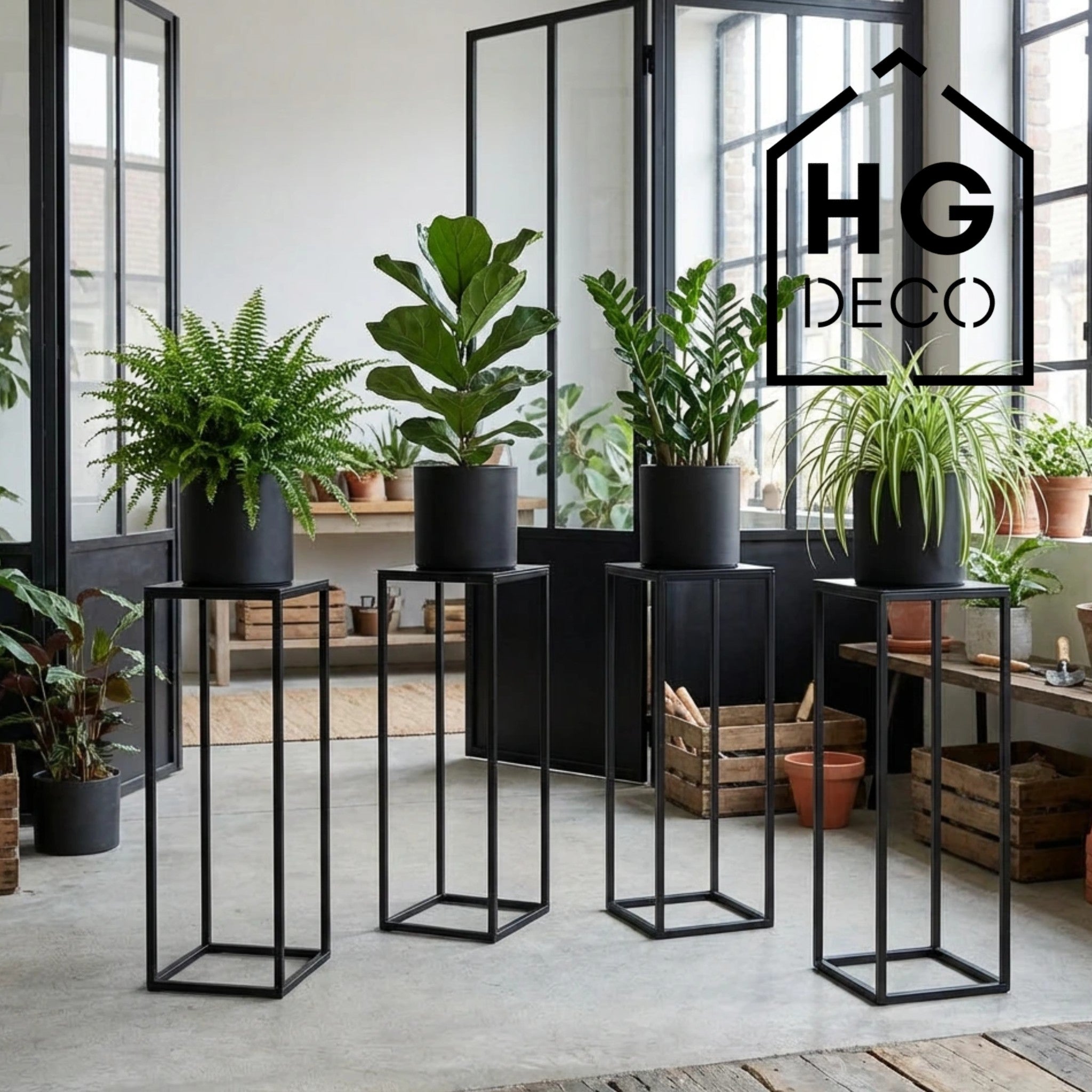 Flower Stand PREMIUM 75 Black HGDECO