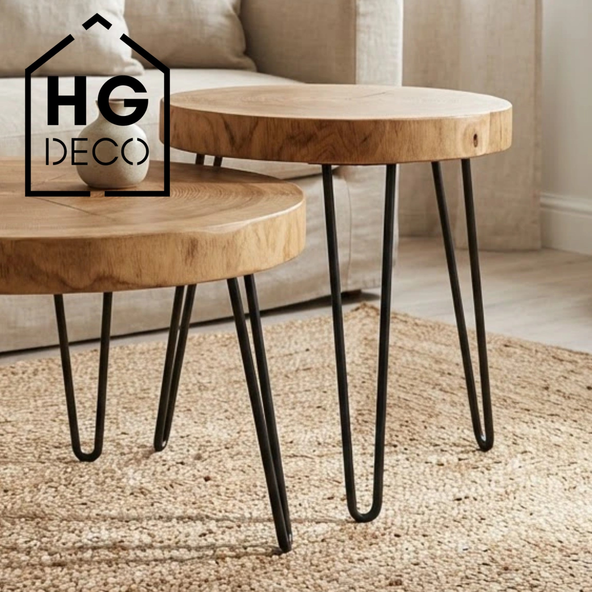 Noga do stolika kawowego ławy DP50 czarny HGDECO