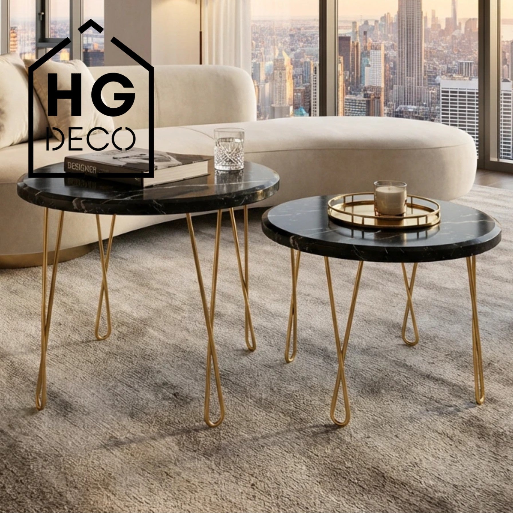 Noga do stolika kawowego DX40 złoty HGDECO