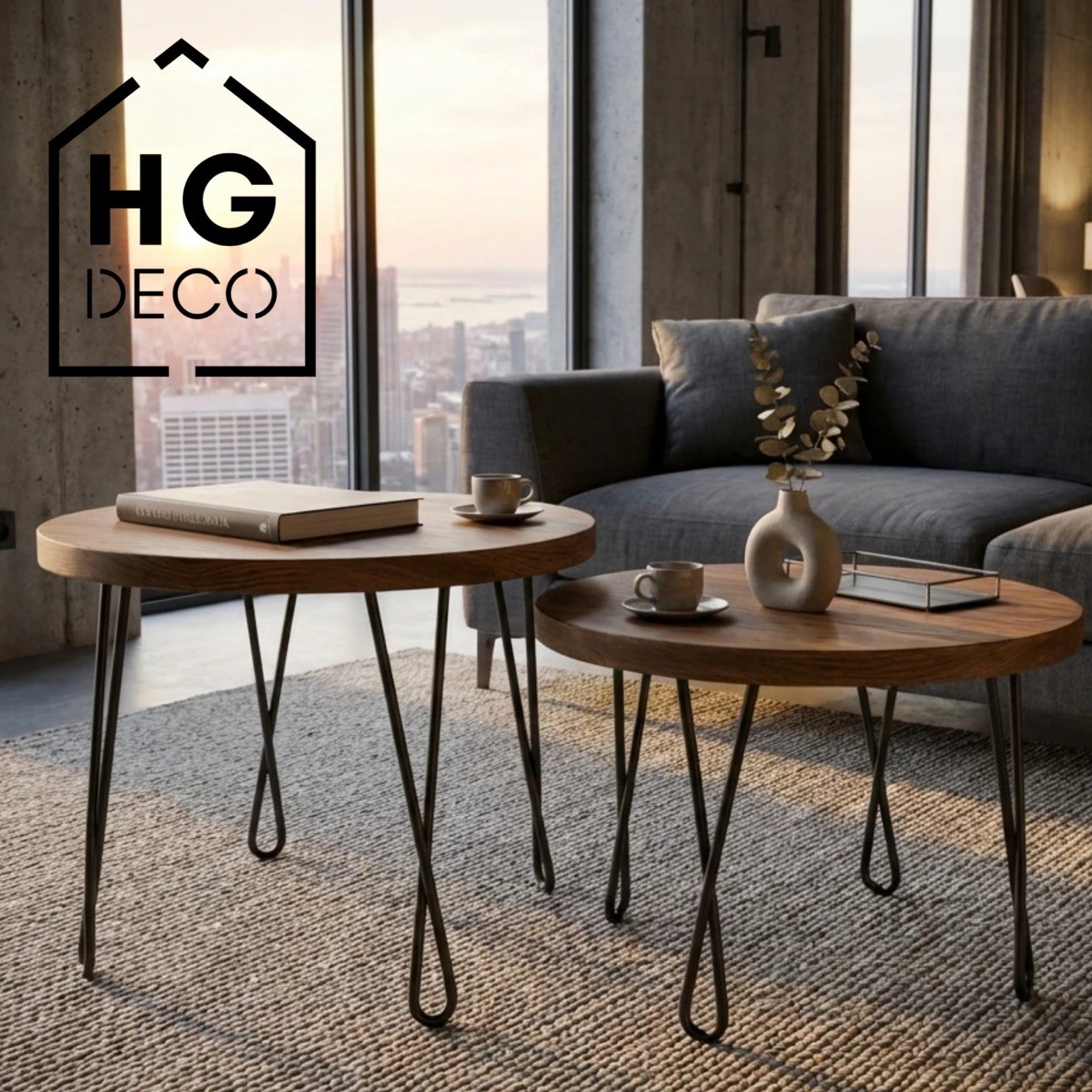 Noga do stolika kawowego ławy DX50 czarny HGDECO