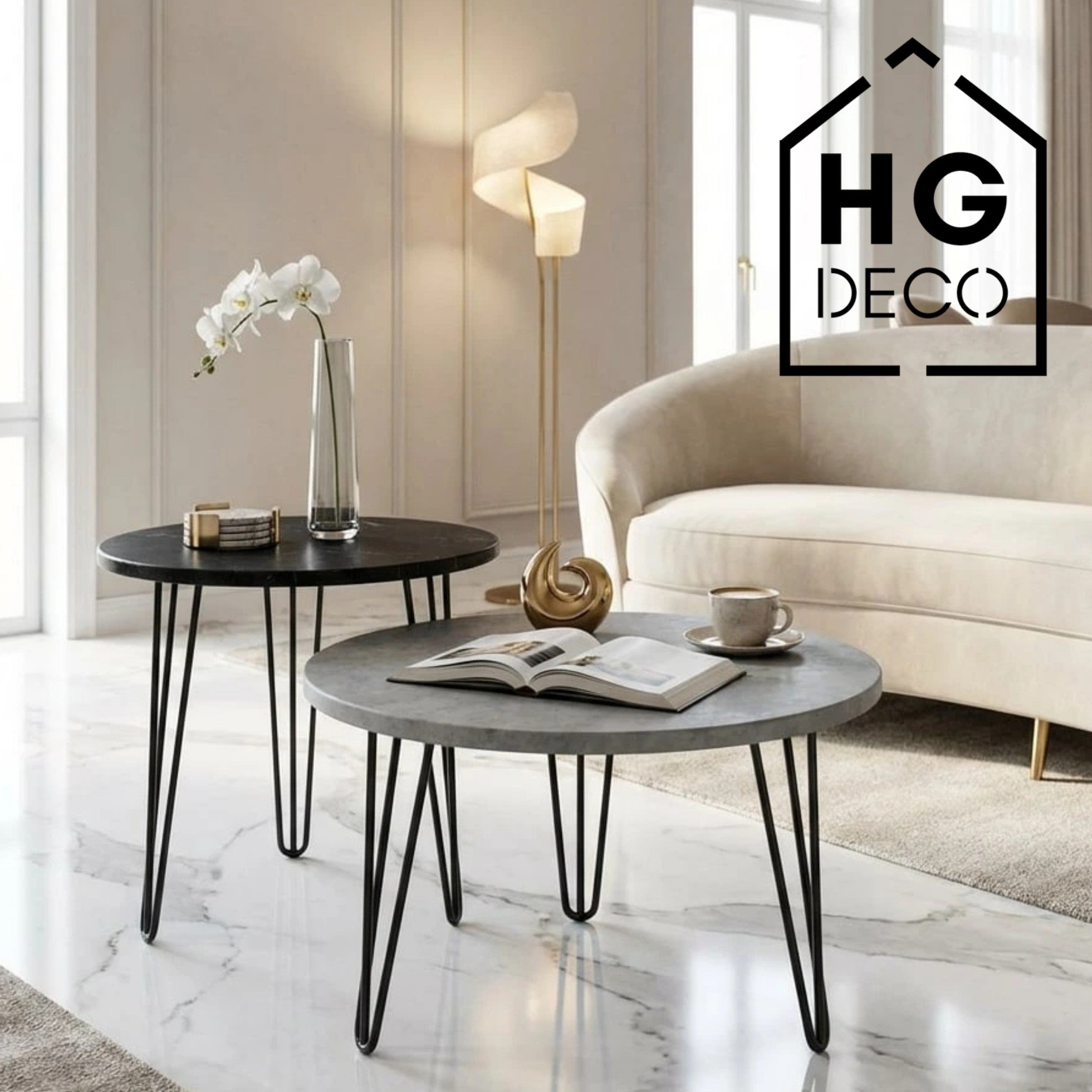 Noga do stolika kawowego TL40 czarny HGDECO