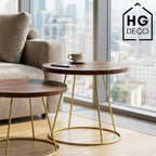 Coffee table frame RING 50 cm gold HGDECO