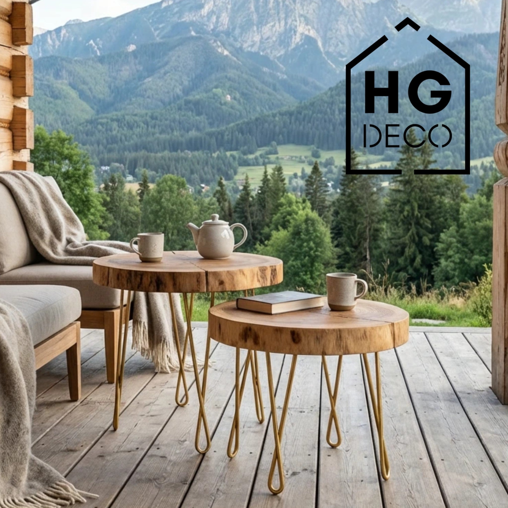 Noga do stolika kawowego DX40 złoty HGDECO