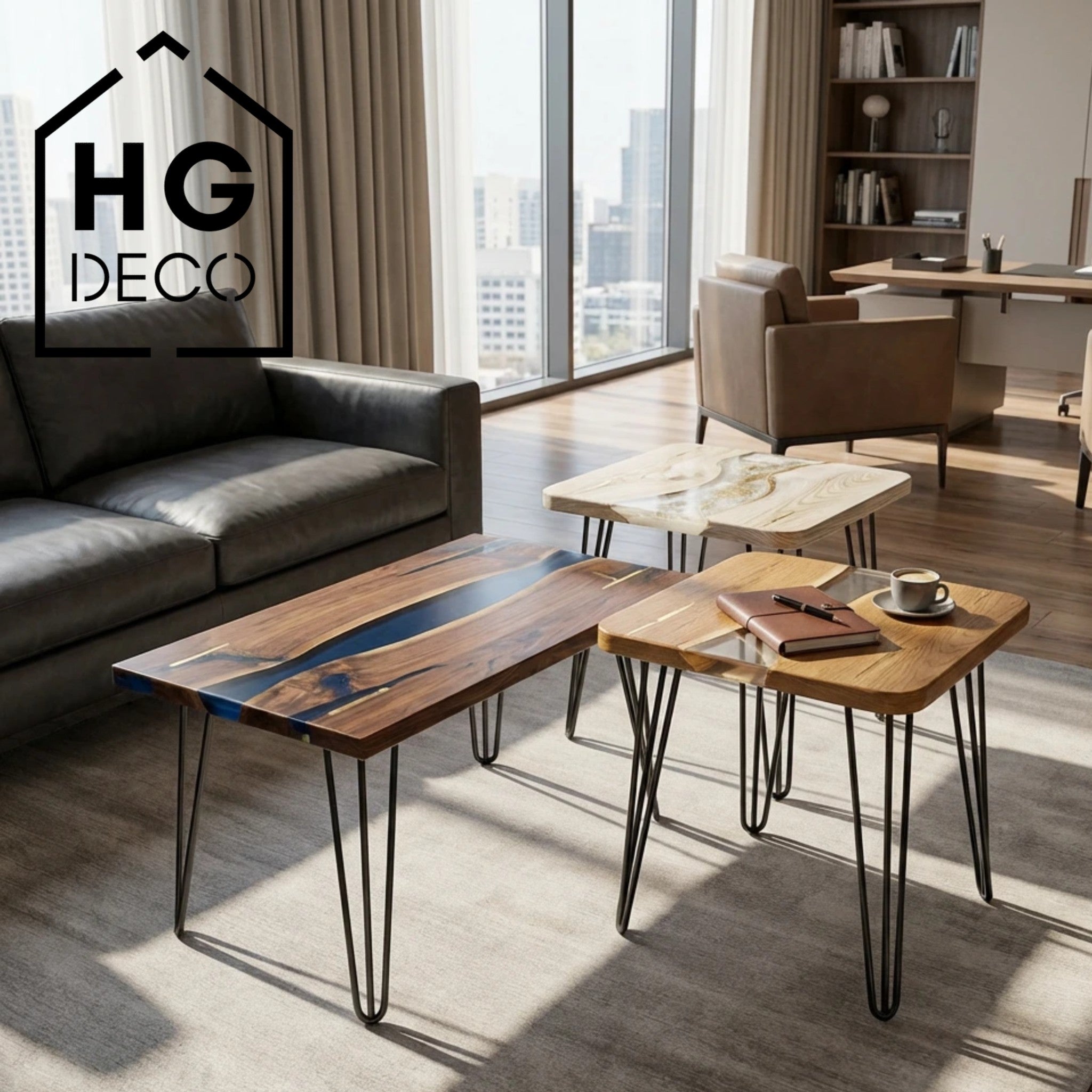 Noga do stolika kawowego TL40 czarny HGDECO