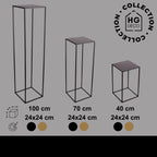 Metalowy kwietnik stojak na kwiatek TOWER 100 złoty nowoczesny HGDECO