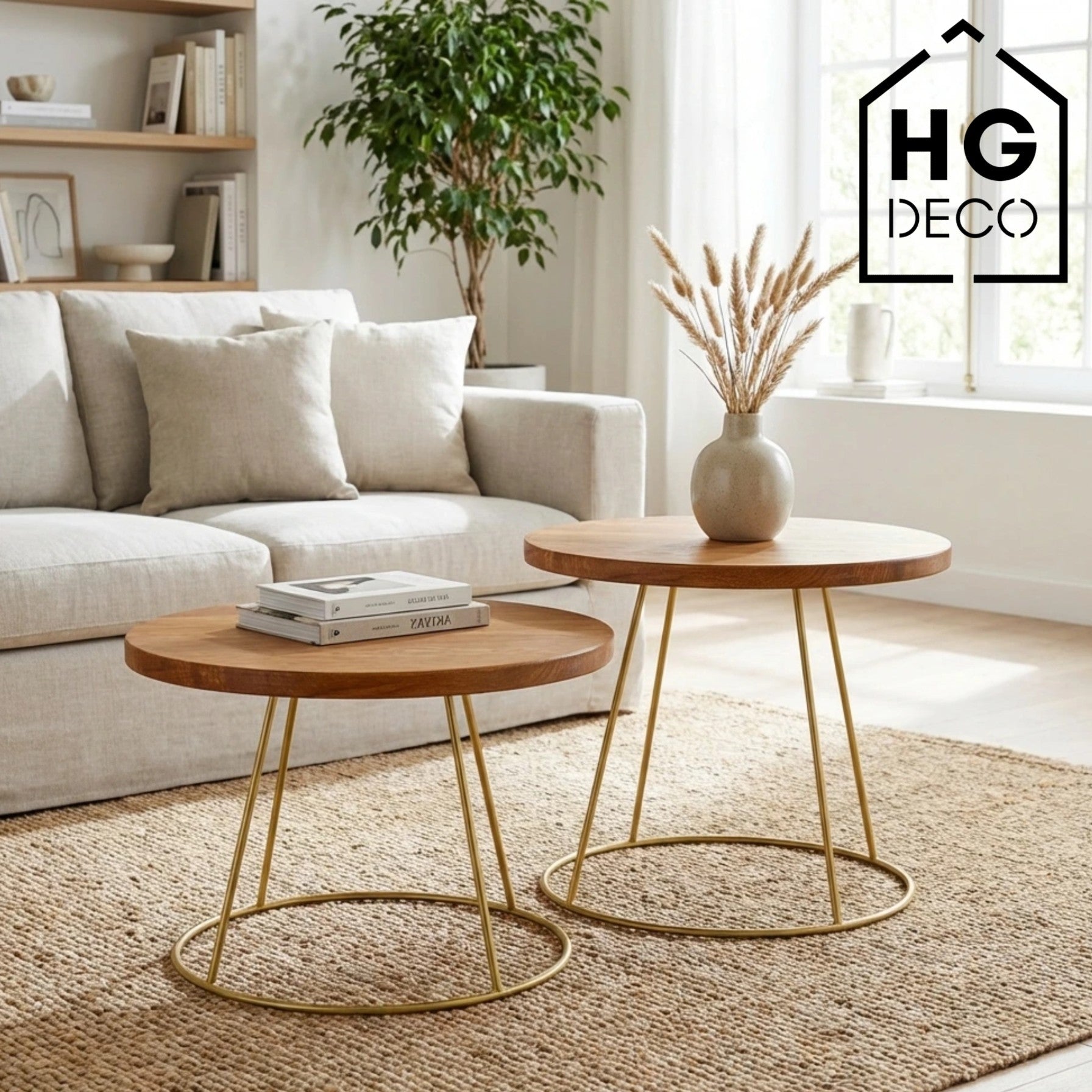 RING 40 cm gold coffee table frame HGDECO