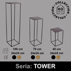 Metalowy kwietnik stojak na kwiatek TOWER 70 złoty nowoczesny HGDECO
