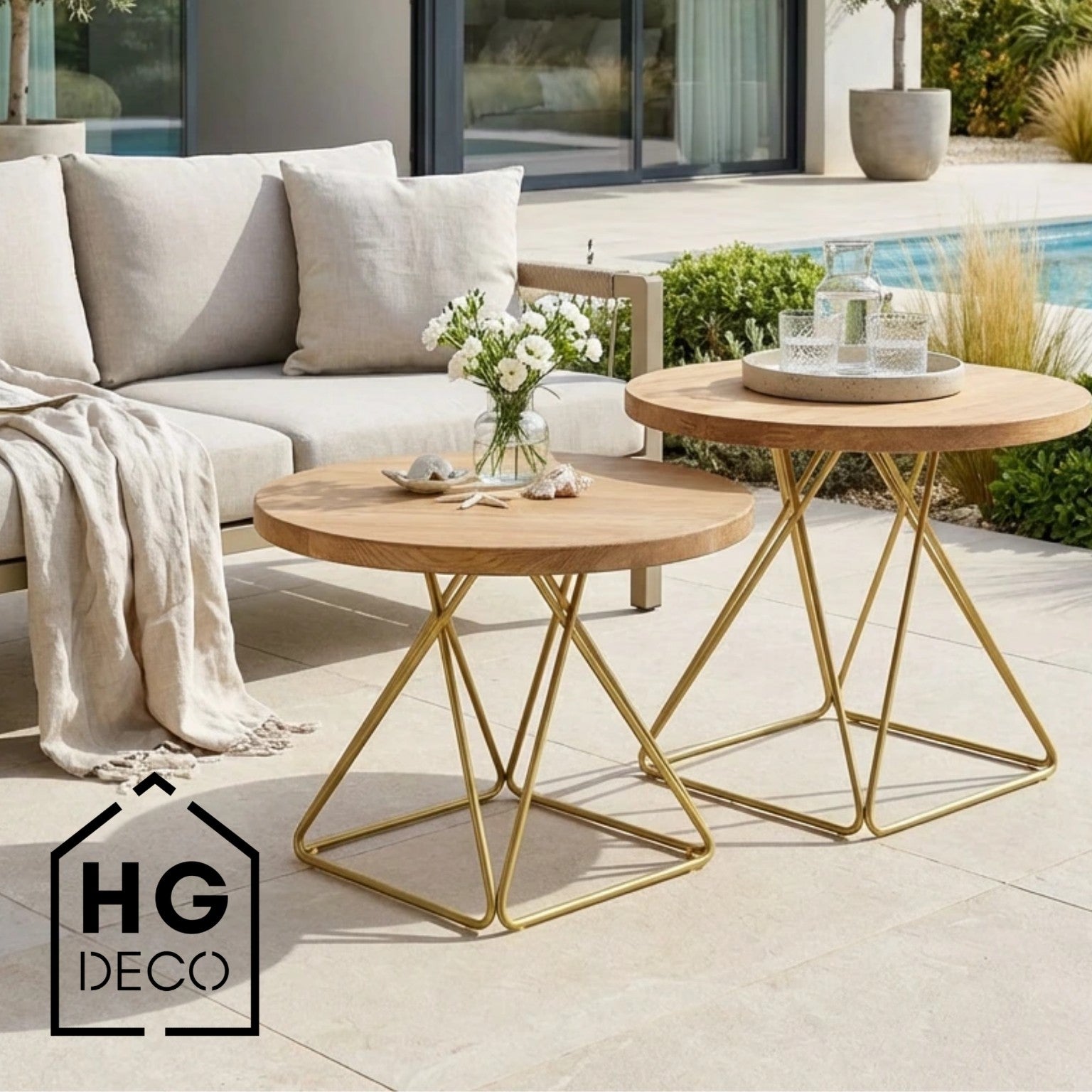 Stelaż do stolika kawowego DIAMOND 40 złoty HGDECO