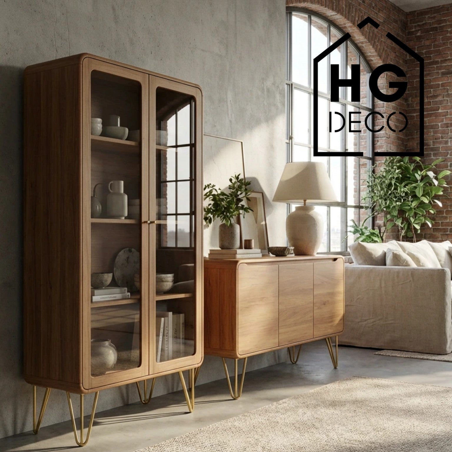 Noga meblowa do szafki pufy TL20 złoty HGDECO (WW)