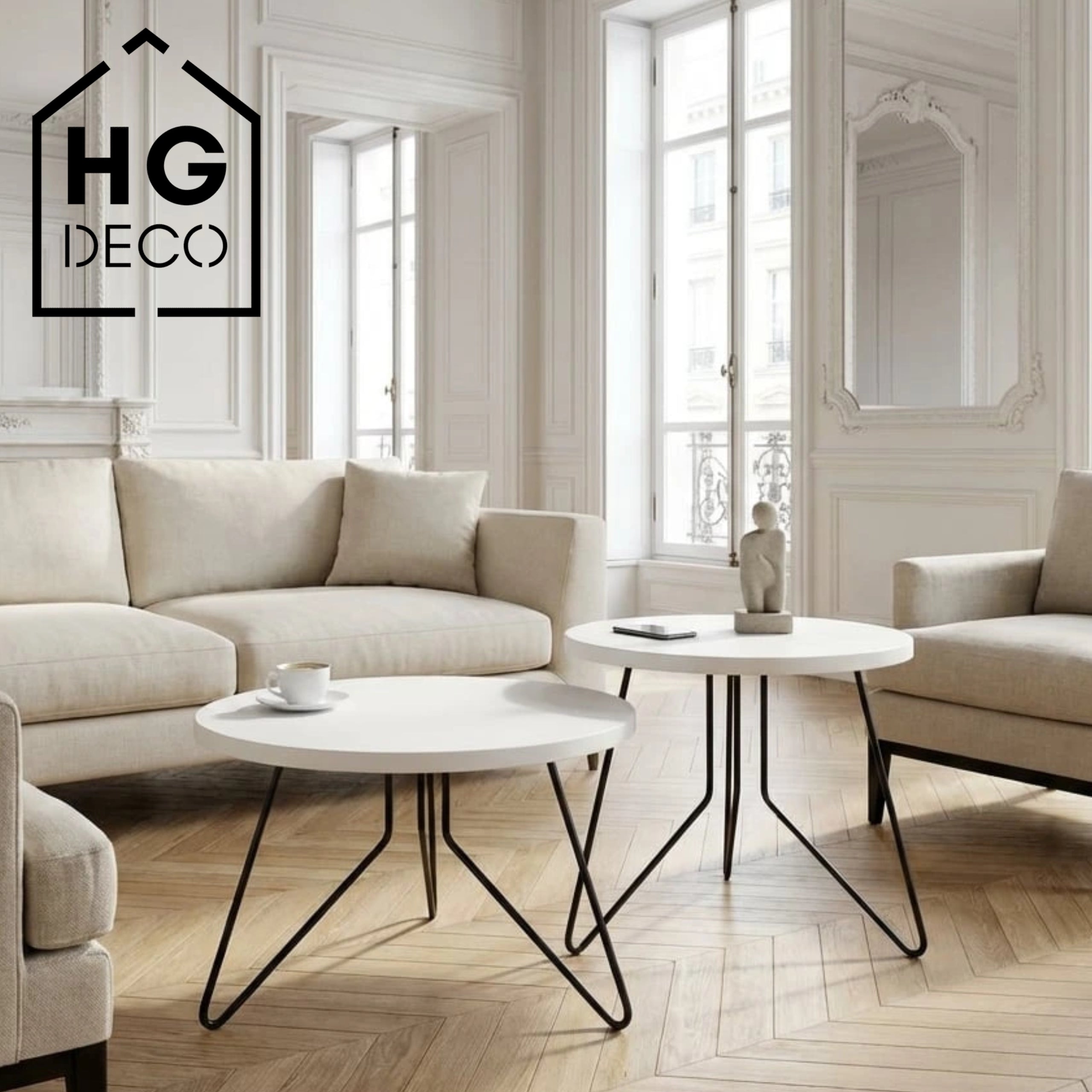 Noga meblowa do stolika kawowego FIN 40 czarny HGDECO