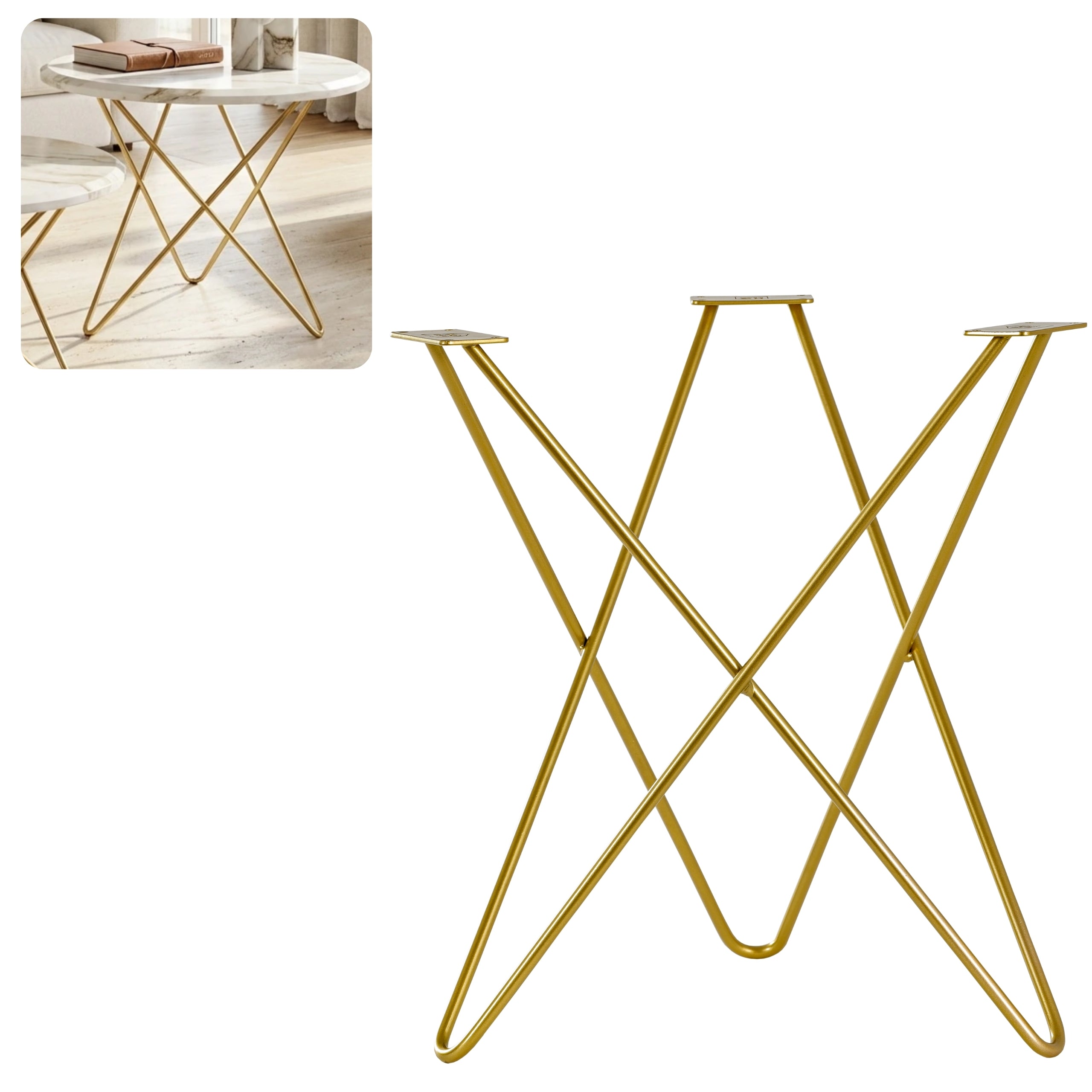 STAR 50 cm gold coffee table base HGDECO
