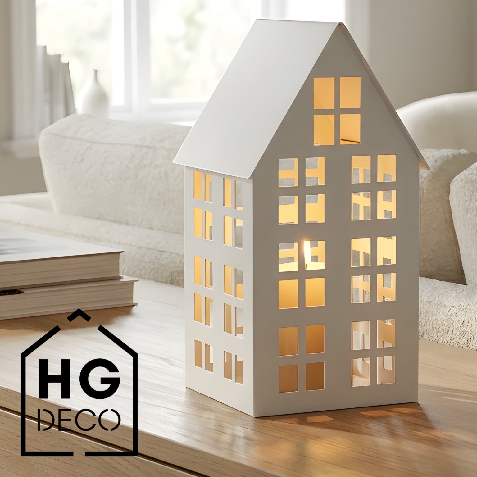 Lampion domek LUMI S biały HGDECO