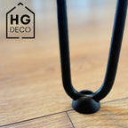 Set of black furniture leg pads, 4 pcs. HGDECO