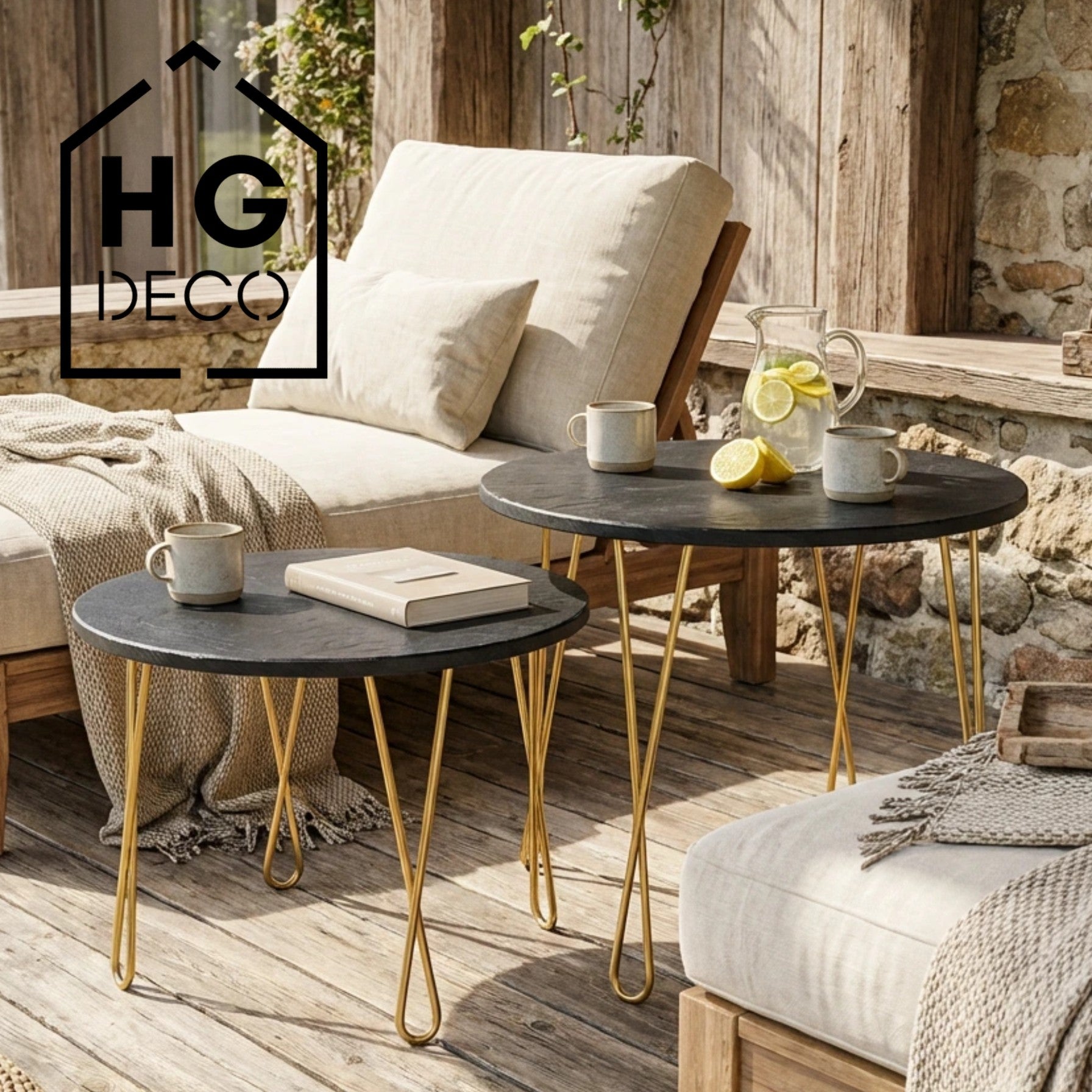 Noga do stolika kawowego ławy DX50 złoty HGDECO