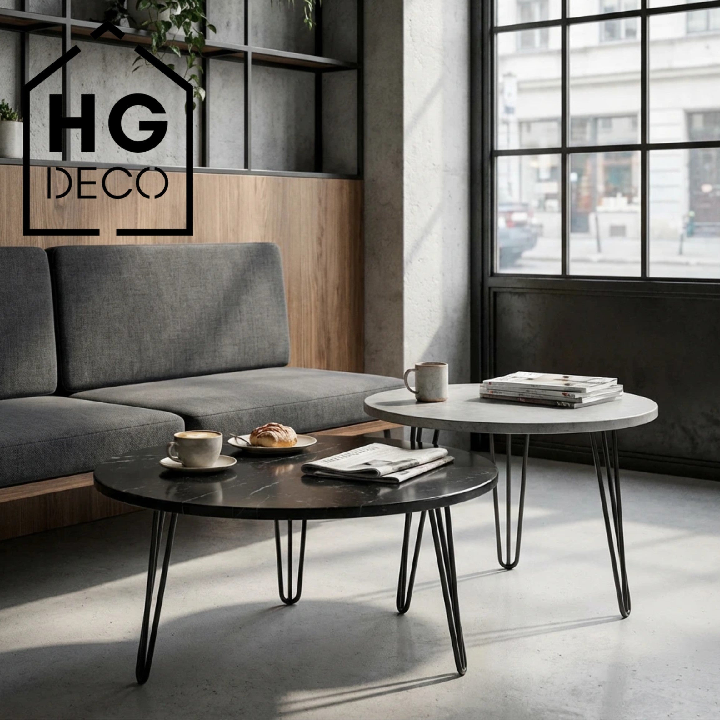 Noga do stolika kawowego TL40 czarny HGDECO