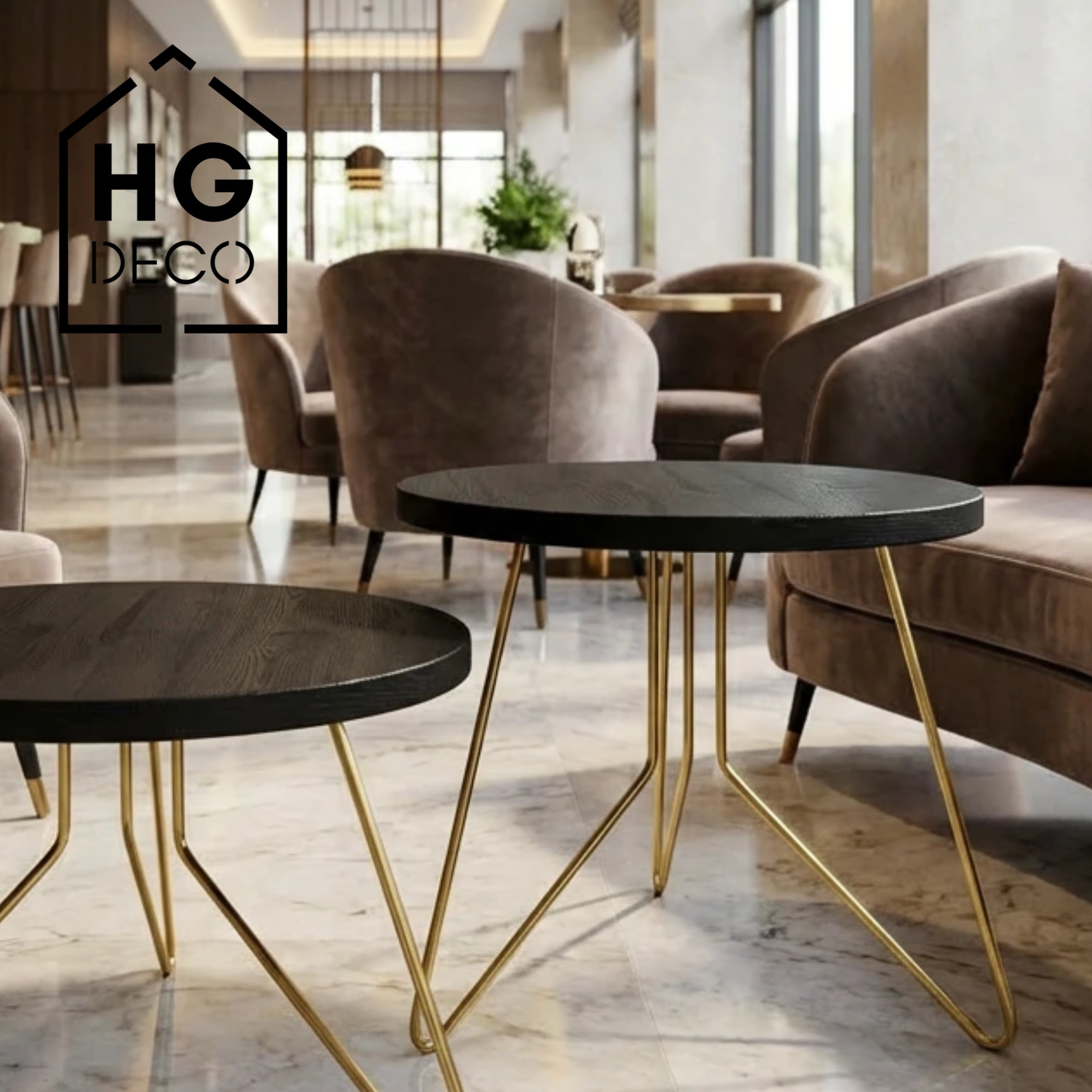 Noga meblowa do stolika kawowego FIN 50 złota HGDECO