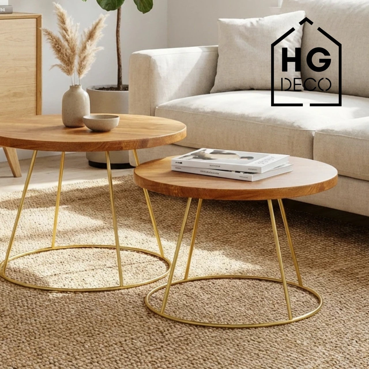 RING 40 cm gold coffee table frame HGDECO
