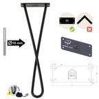 Noga do stolika kawowego DX40 czarny HGDECO