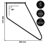 Set of furniture legs for coffee table FIN 40 cm black HGDECO